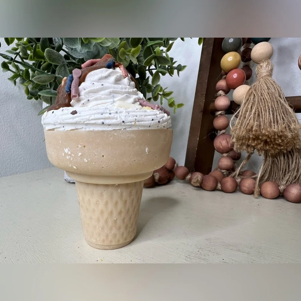 Brand New-Fiora Soap Co-Cream + Cone Homemade Soap